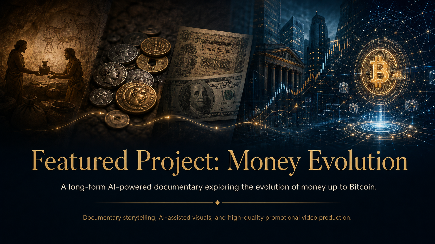 Money Evolution AI Documentary Video — featured project by Dazz Media Studio