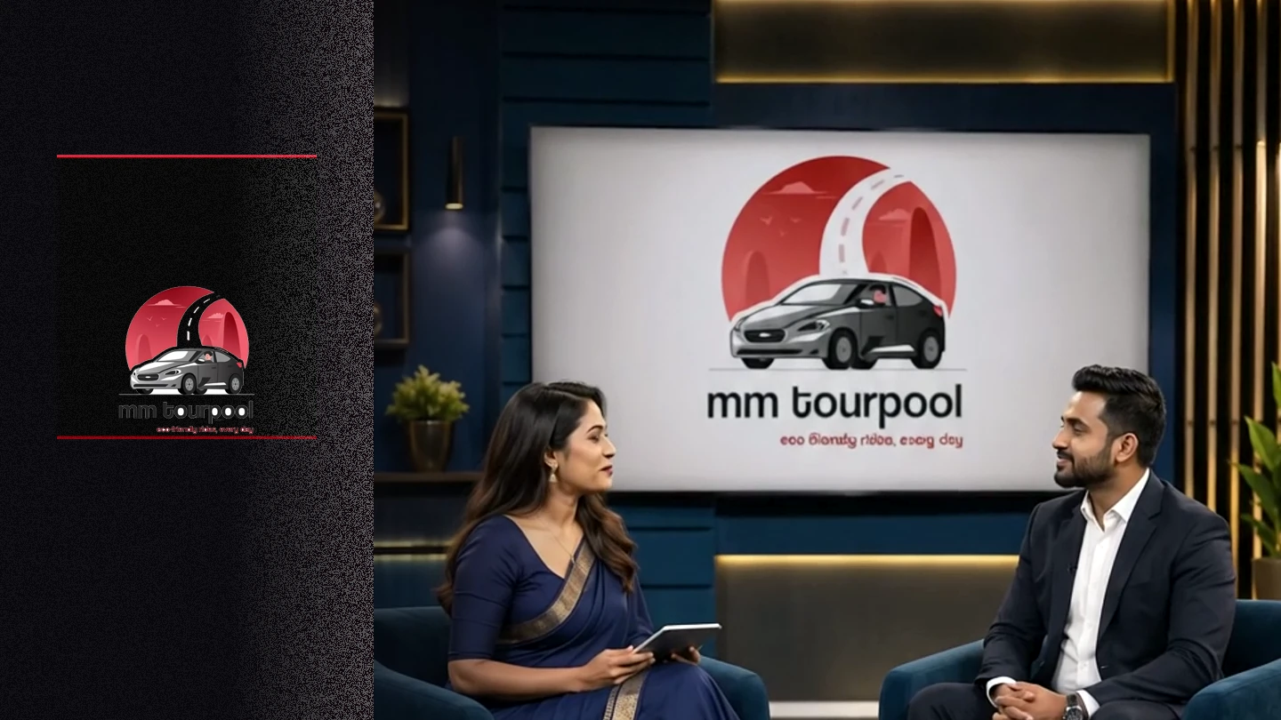 MM Tourpool interview advertisement with the presenter and guest